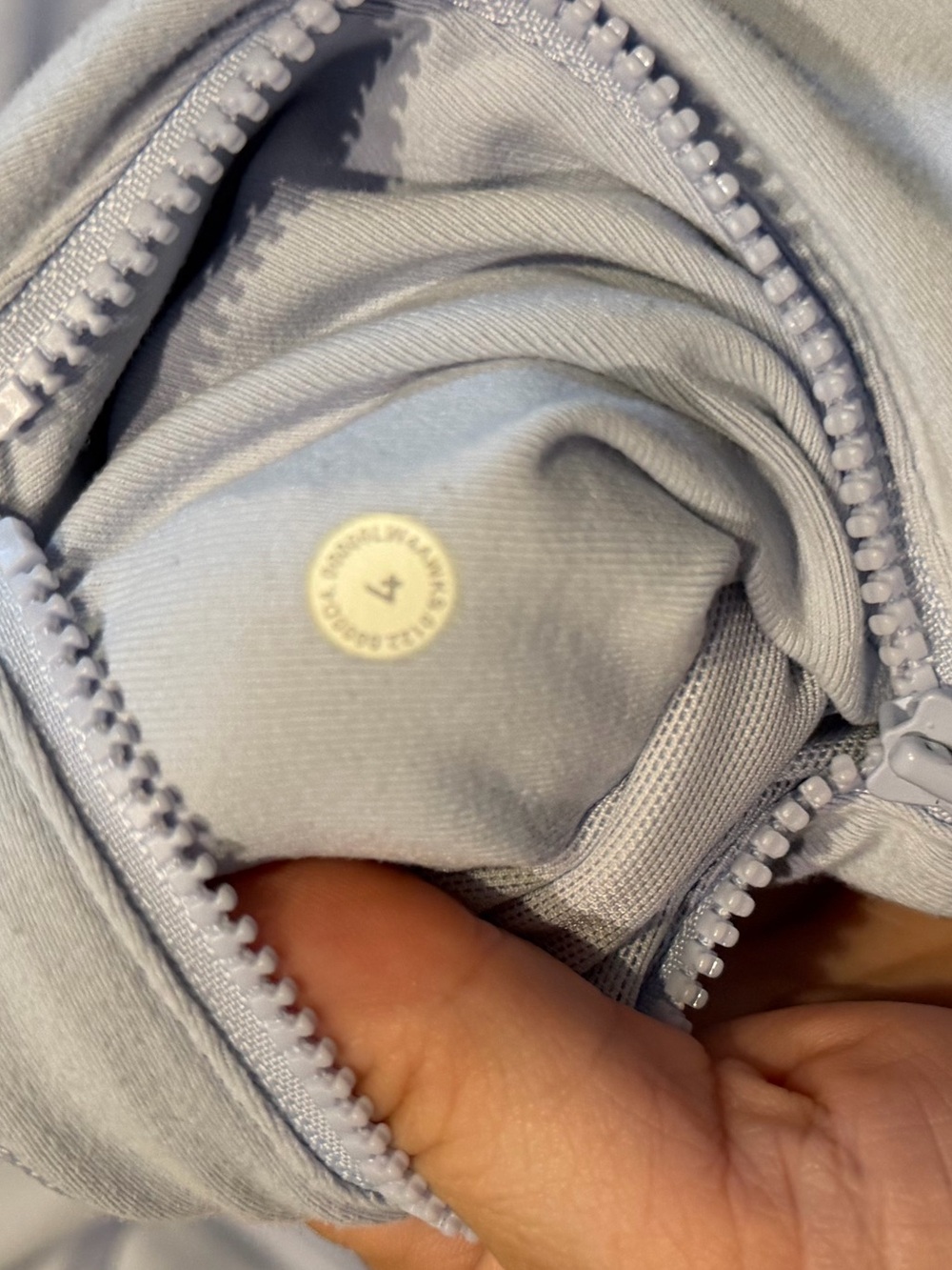 lululemon athletica Light Blue Define Zip Jacket size 4 - Picture 3 of 3